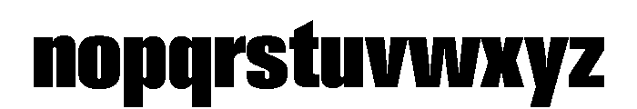 Neue Gstaad Compressed Variable Compressed 8 Font LOWERCASE