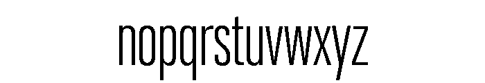 Neue Gstaad Compressed Variable Compressed Font LOWERCASE