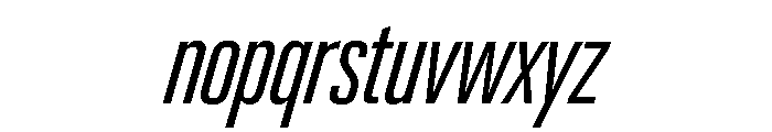 Neue Gstaad Compressed Variable Regular 2 Font LOWERCASE