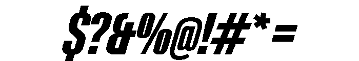 Neue Gstaad Compressed Variable Regular 6 Font OTHER CHARS