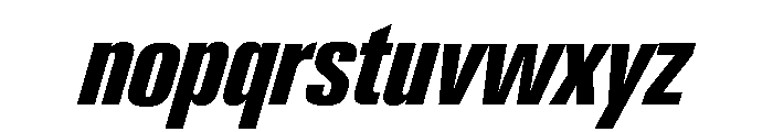 Neue Gstaad Compressed Variable Regular 6 Font LOWERCASE
