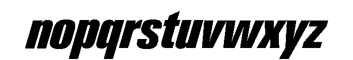 Neue Gstaad Compressed Variable Regular 7 Font LOWERCASE