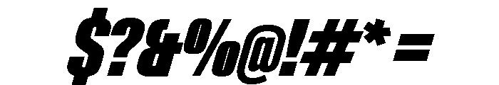 Neue Gstaad Compressed Variable Regular 8 Font OTHER CHARS