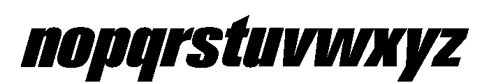 Neue Gstaad Compressed Variable Regular 8 Font LOWERCASE