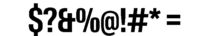 Neue Gstaad Condensed Semibold Font OTHER CHARS
