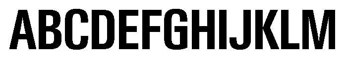 Neue Gstaad Condensed Semibold Font UPPERCASE