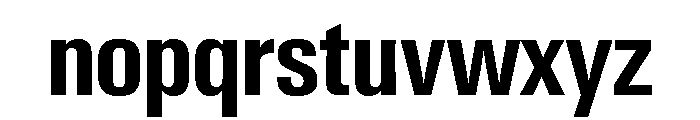 Neue Gstaad Condensed Semibold Font LOWERCASE