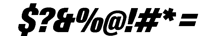 Neue Gstaad Condensed Variable Condensed Black Italic Font OTHER CHARS