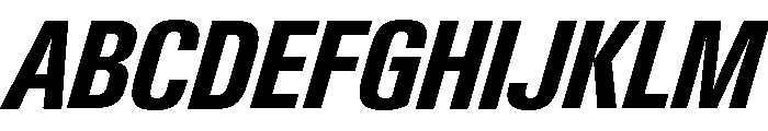 Neue Gstaad Condensed Variable Condensed Bold Italic Font UPPERCASE