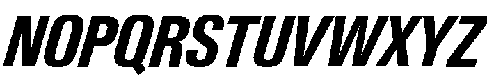 Neue Gstaad Condensed Variable Condensed Bold Italic Font UPPERCASE