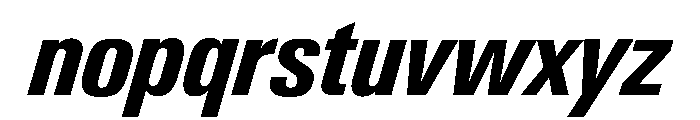 Neue Gstaad Condensed Variable Condensed Bold Italic Font LOWERCASE