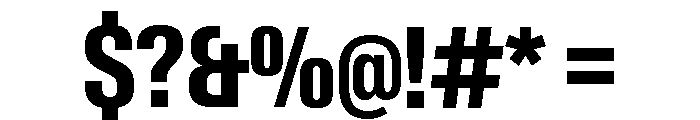 Neue Gstaad Condensed Variable Condensed Bold Font OTHER CHARS