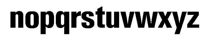 Neue Gstaad Condensed Variable Condensed Bold Font LOWERCASE