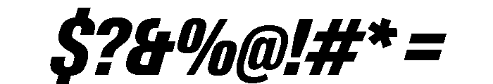 Neue Gstaad Condensed Variable Condensed Extrabold Italic Font OTHER CHARS