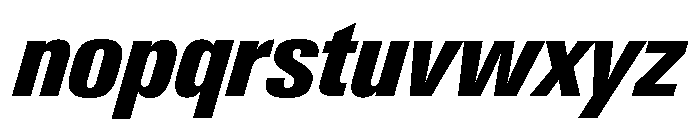Neue Gstaad Condensed Variable Condensed Extrabold Italic Font LOWERCASE