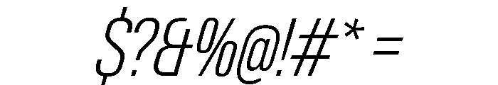 Neue Gstaad Condensed Variable Condensed Extralight Italic Font OTHER CHARS