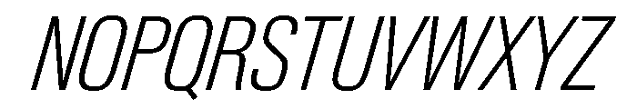 Neue Gstaad Condensed Variable Condensed Extralight Italic Font UPPERCASE