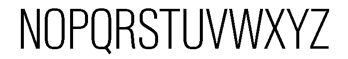 Neue Gstaad Condensed Variable Condensed Extralight Font UPPERCASE