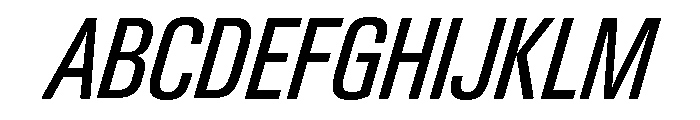 Neue Gstaad Condensed Variable Condensed Italic Font UPPERCASE