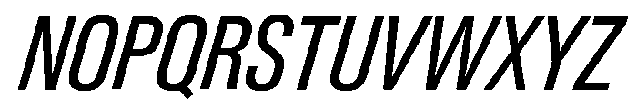 Neue Gstaad Condensed Variable Condensed Italic Font UPPERCASE