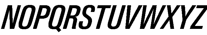 Neue Gstaad Condensed Variable Condensed Medium Italic Font UPPERCASE