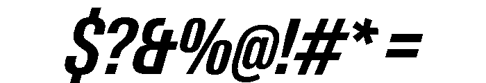 Neue Gstaad Condensed Variable Condensed Semibold Italic Font OTHER CHARS