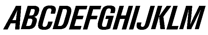 Neue Gstaad Condensed Variable Condensed Semibold Italic Font UPPERCASE