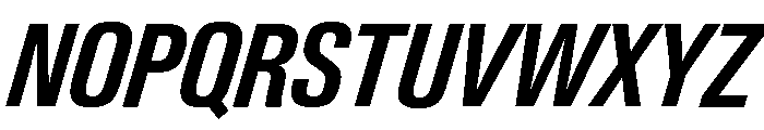Neue Gstaad Condensed Variable Condensed Semibold Italic Font UPPERCASE