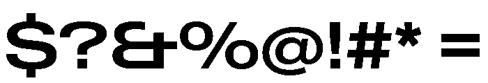 Neue Gstaad Expanded Semibold Font OTHER CHARS