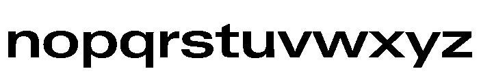 Neue Gstaad Expanded Semibold Font LOWERCASE
