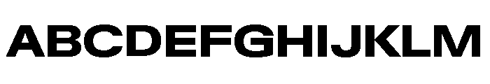 Neue Gstaad Expanded Variable Expanded 7 Font UPPERCASE