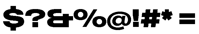 Neue Gstaad Expanded Variable Expanded 8 Font OTHER CHARS