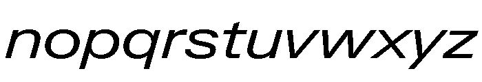 Neue Gstaad Expanded Variable Regular 3 Font LOWERCASE