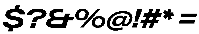 Neue Gstaad Expanded Variable Regular 6 Font OTHER CHARS