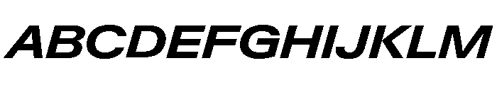 Neue Gstaad Expanded Variable Regular 6 Font UPPERCASE