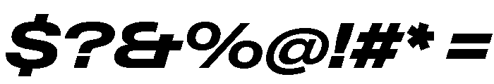 Neue Gstaad Expanded Variable Regular 7 Font OTHER CHARS