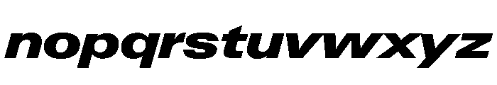 Neue Gstaad Expanded Variable Regular 8 Font LOWERCASE