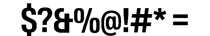 Neue Gstaad Narrow Semibold Font OTHER CHARS