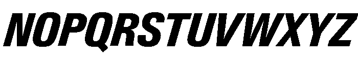 Neue Gstaad Narrow Variable Regular 7 Font UPPERCASE