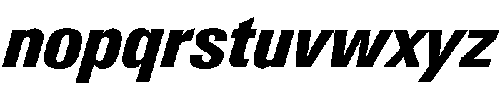 Neue Gstaad Narrow Variable Regular 7 Font LOWERCASE