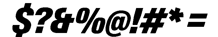 Neue Gstaad Narrow Variable Regular 8 Font OTHER CHARS