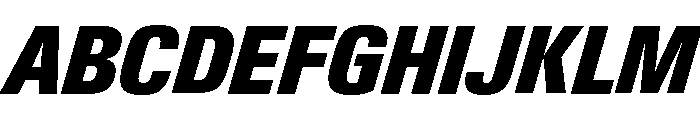 Neue Gstaad Narrow Variable Regular 8 Font UPPERCASE