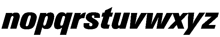 Neue Gstaad Narrow Variable Regular 8 Font LOWERCASE