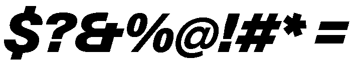 Neue Gstaad Normal Variable Black Italic Font OTHER CHARS
