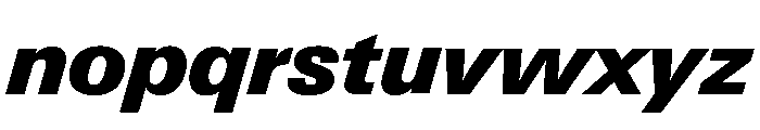 Neue Gstaad Normal Variable Black Italic Font LOWERCASE