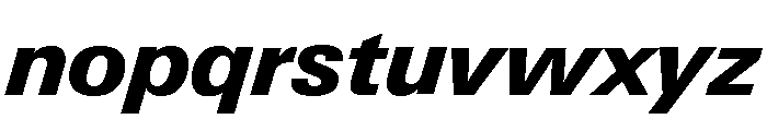 Neue Gstaad Normal Variable Extrabold Italic Font LOWERCASE