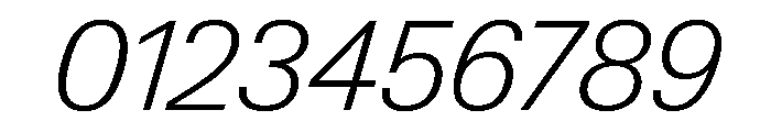 Neue Gstaad Normal Variable Extralight Italic Font OTHER CHARS