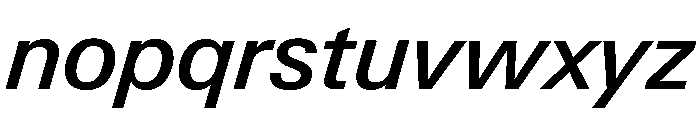 Neue Gstaad Normal Variable Medium Italic Font LOWERCASE