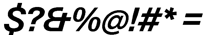 Neue Gstaad Normal Variable Semibold Italic Font OTHER CHARS