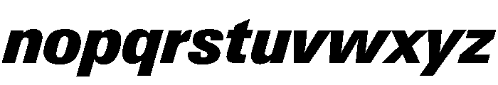 Neue Gstaad Variable Compact Black Italic Font LOWERCASE
